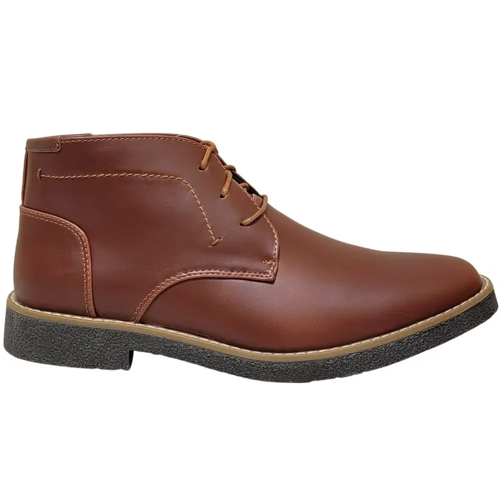 Deer Stags Men Bangor Classic Chukka Boots Size US 8.5M Redwood Dark Brown